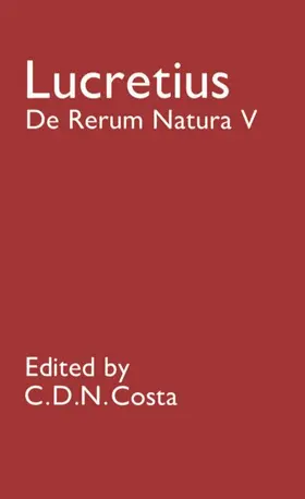 Lucretius Carus / Lucretius / Costa |  de Rerum Natura | Buch |  Sack Fachmedien