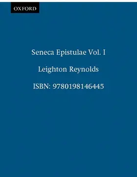 Reynolds |  AD Lucilium Epistulae Morales | Buch |  Sack Fachmedien