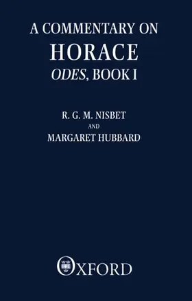 Nisbet / Hubbard |  A Commentary on Horace | Buch |  Sack Fachmedien