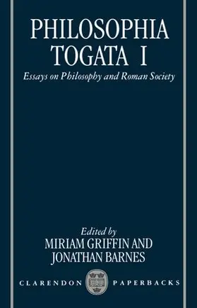 Barnes / Griffin |  Philosophia Togata I | Buch |  Sack Fachmedien