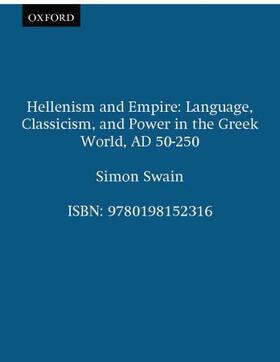 Swain |  Hellenism and Empire | Buch |  Sack Fachmedien