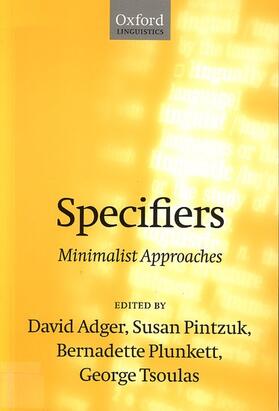 Adger / Pintzuk / Tsoulas |  Specifiers | Buch |  Sack Fachmedien