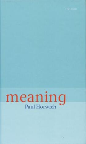 Horwich |  Meaning | Buch |  Sack Fachmedien