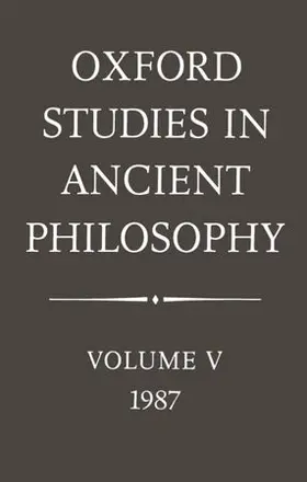 Annas |  Oxford Studies in Ancient Philosophy | Buch |  Sack Fachmedien