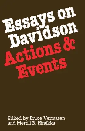 Vermazen / Hintikka | Essays on Davidson | Buch | 978-0-19-824963-4 | sack.de