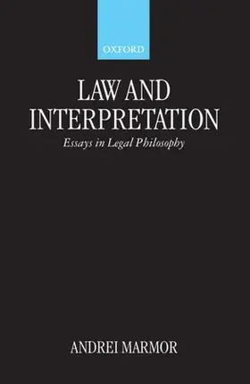 Marmor |  Law and Interpretation | Buch |  Sack Fachmedien