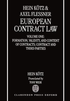 Kötz / Flessner |  European Contract Law | Buch |  Sack Fachmedien