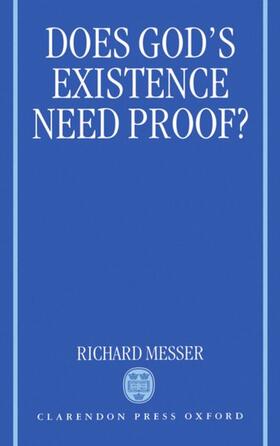 Messer |  Does God's Existence Need Proof? | Buch |  Sack Fachmedien