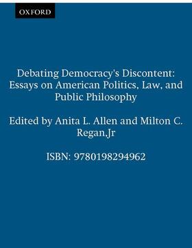 Allen / Regan |  Debating Democracy's Discontent | Buch |  Sack Fachmedien