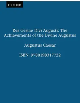 Brunt / Moore |  Res Gestae Divi Augusti The Achievements of the Divine Augustus | Buch |  Sack Fachmedien