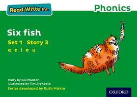 Munton |  Read Write Inc. Phonics: Six Fish (Green Set 1 Storybook 3) | Buch |  Sack Fachmedien