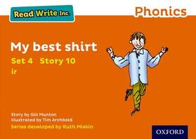 Munton |  Read Write Inc. Phonics: My Best Shirt (Orange Set 4 Storybook 10) | Buch |  Sack Fachmedien