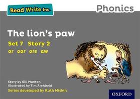 Munton |  Read Write Inc. Phonics: The Lion's Paw (Grey Set 7 Storybook 2) | Buch |  Sack Fachmedien