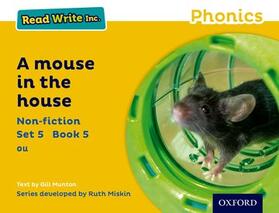 Munton |  Read Write Inc. Phonics: A Mouse in the House (Yellow Set 5 Non-fiction 5) | Buch |  Sack Fachmedien