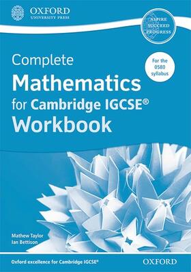 Bettison / Taylor |  Complete Mathematics for Cambridge IGCSE¿ Workbook | Buch |  Sack Fachmedien