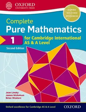 Western / Linsky / Nicholson |  Complete Pure Mathematics 1 for Cambridge International AS & A Level | Buch |  Sack Fachmedien