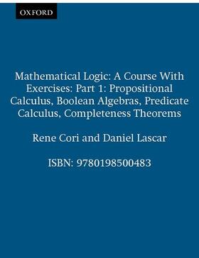 Cori / Lascar |  Mathematical Logic | Buch |  Sack Fachmedien