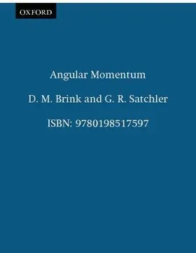 Brink / Satchler |  Angular Momentum | Buch |  Sack Fachmedien