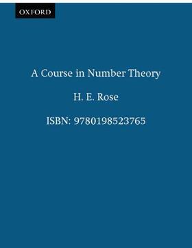 Rose |  A Course in Number Theory | Buch |  Sack Fachmedien