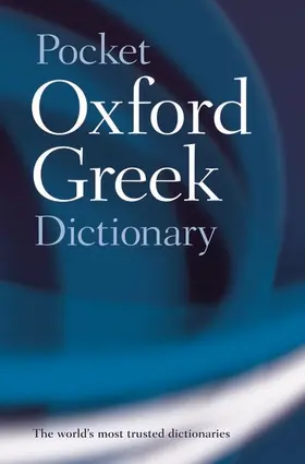 Pring |  The Pocket Oxford Greek Dictionary | Buch |  Sack Fachmedien