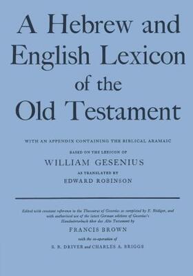 Gesenius / Brown |  A Hebrew and English Lexicon of the Old Testament | Buch |  Sack Fachmedien