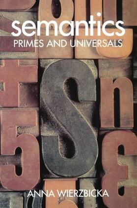 Wierzbicka |  Semantics ' Primes and Universals ' | Buch |  Sack Fachmedien
