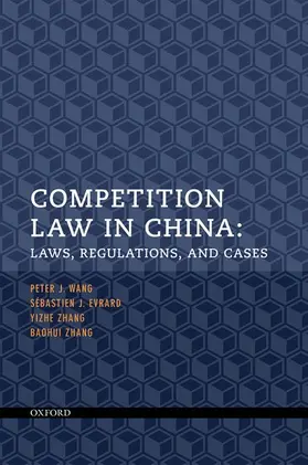 Evrard / Wang / Zhang |  Competition Law in China | Buch |  Sack Fachmedien