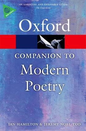 Hamilton / Noel-Tod |  The Oxford Companion to Modern Poetry | Buch |  Sack Fachmedien