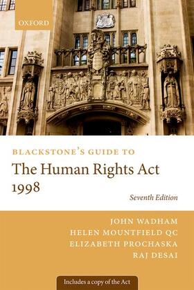 Wadham / Mountfield QC / Prochaska |  Blackstone's Guide to Human Rights ACT 1998 (Revised) | Buch |  Sack Fachmedien
