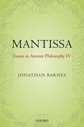 Barnes / Bonelli |  Mantissa | Buch |  Sack Fachmedien
