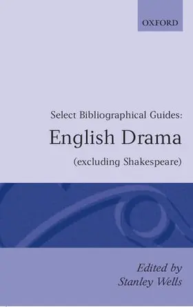 Wells |  English Drama Excluding Shakespeare | Buch |  Sack Fachmedien