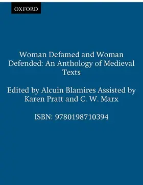 Blamires |  Woman Defamed and Woman Defended | Buch |  Sack Fachmedien