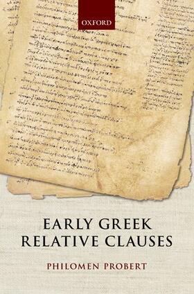 Probert |  Early Greek Relative Clauses | Buch |  Sack Fachmedien