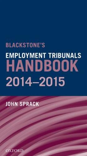 Sprack |  Blackstone's Employment Tribunals Handbook 2014-15 | Buch |  Sack Fachmedien
