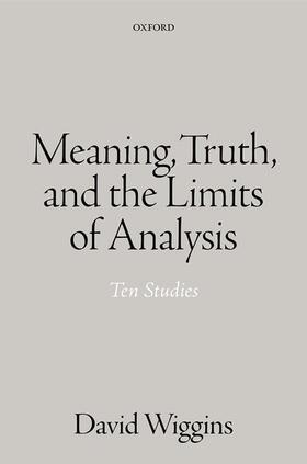 Wiggins |  Meaning, Truth, and the Limits of Analysis | Buch |  Sack Fachmedien