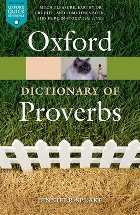 Speake |  The Oxford Dictionary of Proverbs | Buch |  Sack Fachmedien