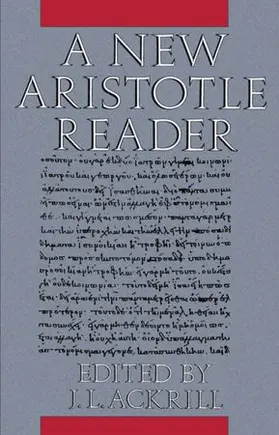 Ackrill |  A New Aristotle Reader | Buch |  Sack Fachmedien