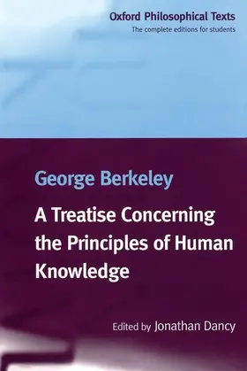 Berkeley / Dancy |  A Treatise Concerning the Principles of Human Knowledge | Buch |  Sack Fachmedien