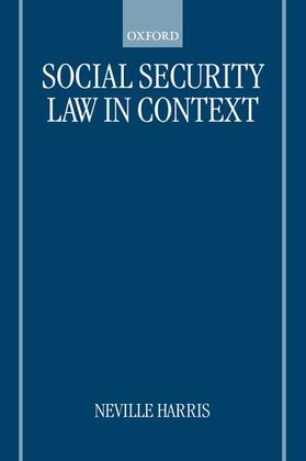Harris |  Social Security Law in Context | Buch |  Sack Fachmedien
