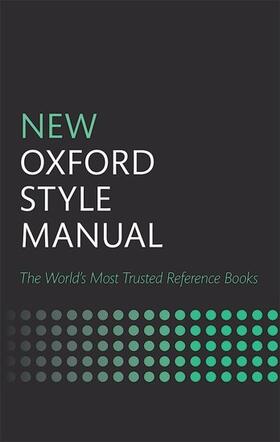  New Oxford Style Manual | Buch |  Sack Fachmedien