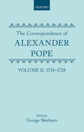 Pope / Sherburn |  The Correspondence of Alexander Pope: Volume II: 1719-1728 | Buch |  Sack Fachmedien