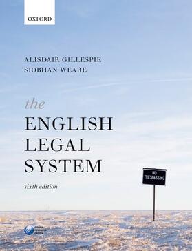 Gillespie / Weare |  The English Legal System | Buch |  Sack Fachmedien