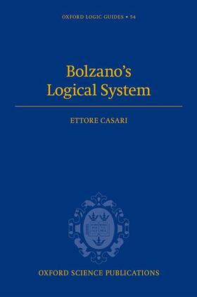 Casari |  Bolzano's Logical System Olg C | Buch |  Sack Fachmedien