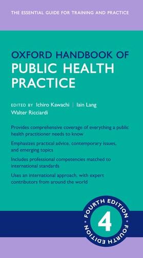 Lang / Kawachi / Ricciardi |  Oxford Handbook of Public Health Practice | Loseblattwerk |  Sack Fachmedien