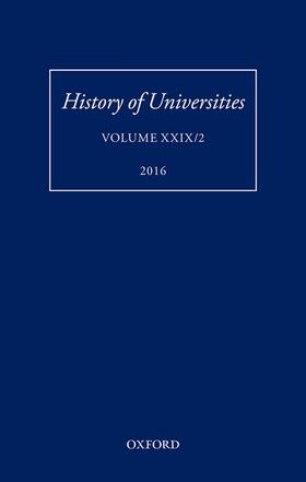 Feingold / Broadie |  History of Universities: Volume XXIX / 2 | Buch |  Sack Fachmedien