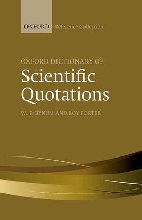 Bynum / Porter |  Oxford Dictionary of Scientific Quotations | Buch |  Sack Fachmedien