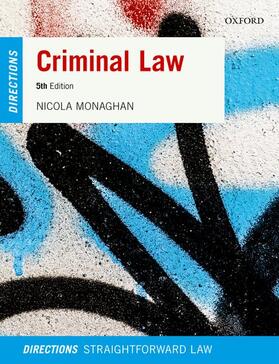 Monaghan |  Criminal Law Directions | Buch |  Sack Fachmedien