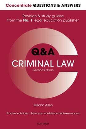 Allen |  Concentrate Q&A Criminal Law | Buch |  Sack Fachmedien