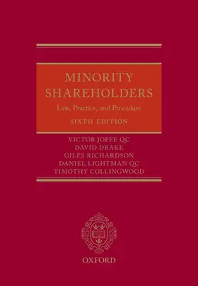 Joffe QC / Drake / Richardson |  Minority Shareholders | Buch |  Sack Fachmedien