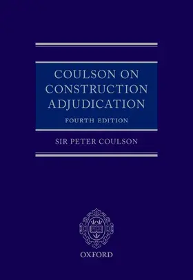 Coulson |  Coulson on Construction Adjudication | Buch |  Sack Fachmedien